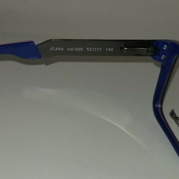 New Just Cavalli JC449 005 unisex Eyewear Optical Frame black/blue Retail $295 - Picture 3 of 5